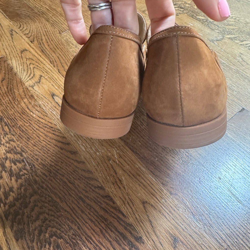 Schutz Suede Loafers Cognac Brown size 9 FIRM PRICE - Picture 5 of 10